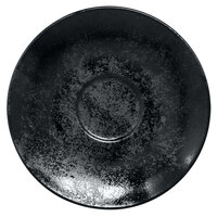 RAK Porcelain KRCLSA02 Karbon 6 11/16" Black Porcelain Saucer - 12/Case