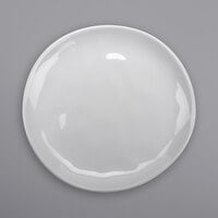 GET CS-9-AM-W Arctic Mill 9" White Glazed Irregular Coupe Plate - 12/Case
