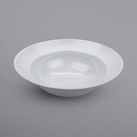 GET B-352-MN-W Minski 11 Qt. White Glazed Textured Rim Melamine Bowl - 3/Case