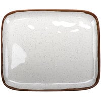 GET CS-1412-RM Rustic Mill 14" x 11 1/2" Glazed Irregular Rectangular Melamine Platter - 6/Case