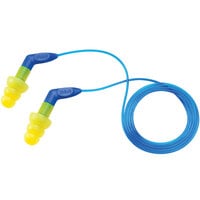 3M 340-8002 E-A-R UltraFit Yellow / Blue Corded Earplugs - 100/Pack