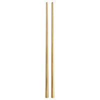 Acopa Heika 9" Gold 18/8 Stainless Steel Extra Heavy Weight Chopstick Set - 12/Pack