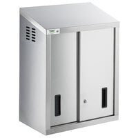 Regency 15" Wide Stainless Steel Wall Cabinet with Sliding Doors
