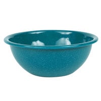Crow Canyon Home K17TUR Stinson 20 oz. Turquoise Speckle Enamelware Bowl