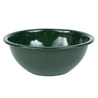Crow Canyon Home K17GRN Stinson 20 oz. Forest Green Speckle Enamelware Bowl