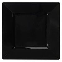 Fineline Settings 1608-BK Solid Squares 8" Black Square Salad Plate - 120/Case