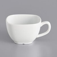 International Tableware SP-1 Slope 8 oz. Bright White Porcelain Tall Cup with Handle - 36/Case