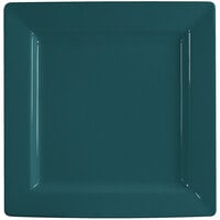 International Tableware EL-10-BB Elite Harvest 10 3/4" Square Blueberry Wide Rim Porcelain Plate - 12/Case