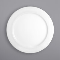 International Tableware DO-5 Dover 5 1/2" Round European White Wide Rim Porcelain Plate - 36/Case