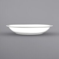 International Tableware BL-27 Bristol 24 oz. Bright White Rolled Edge Porcelain Soup Bowl - 24/Case