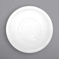International Tableware DO-2 Dover 6" European White Wide Rim Porcelain Saucer - 36/Case