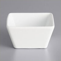 International Tableware SP-15 Slope 7 oz. Square Bright White Porcelain Bowl - 36/Case