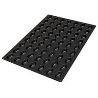 Silikomart SQ056 63 Compartment Small Ovals Silicone Baking Mold - 2" x 1 3/16" x 5/8" Cavities