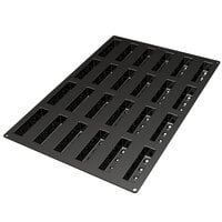 Silikomart SQ023 24 Compartment Pois Silicone Baking Mold - 4 5/8" x 1 3/16" x 1 5/16" Cavities