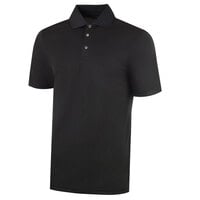 Henry Segal Unisex Customizable Black Short Sleeve Moisture Wicking Polo Shirt with UV Protection