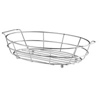 Vollrath WB-8006 7 1/8" x 10 1/2" Chrome Oval Wire Basket