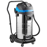 Lavex 26 Gallon Stainless Steel Commercial Wet / Dry Vacuum with Toolkit - 100-120V, 1400W