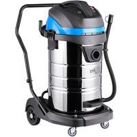 Lavex 21 Gallon Stainless Steel Commercial Wet / Dry Vacuum with Toolkit - 100-120V, 1400W