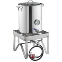 Backyard Pro BREWKIT2 Brewing Kit with Single Burner Outdoor Patio Stove / Range and 40 Qt. / 10 Gallon Stainless Steel Brewing Pot Kit