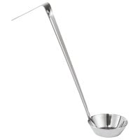 Server 82562 1 oz. Round One-Piece Stainless Steel Fountain Jar Ladle with 7" Handle