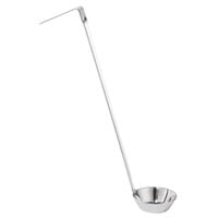 Server 82561 1 oz. Round One-Piece Stainless Steel Fountain Jar Ladle with 10" Handle