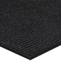 Lavex Needle Rib Pepper Indoor Entrance Mat - 3/8" Thick