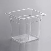 Choice 1/6 Size 6 inch Deep Clear Polycarbonate Food Pan