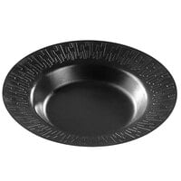 Solia VF40511 Accueil 11 13/16" Round Sugarcane Deep Plate with Black PLA Coating - 200/Case