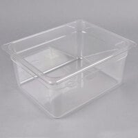 Choice 1/2 Size 6" Deep Clear Polycarbonate Food Pan