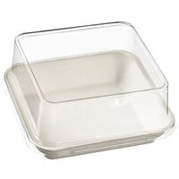 Solia VF40167 4" x 4" Transparent PET Lid for Kanopee Plate - 200/Case