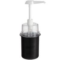 Steril-Sil 30 oz. Black Condiment Dispenser Kit with 1 oz. Pump and Dome Top Lid