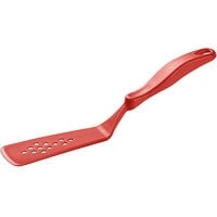Linden Sweden 1010.47 Gourmaid 11 1/4" Red High-Heat Silicone Perforated Spatula / Turner