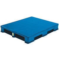 Lavex RII CIISC 48" x 40" Blue Polyethylene Rackable Pallet