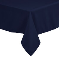 Intedge 45" x 120" Rectangular Navy Blue 100% Polyester Hemmed Cloth Table Cover