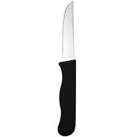 Delco Titan by 1880 Hospitality B617KSSF 8 1/2" Elite Stainless Steel Steak Knife with Poly Handle - 12/Case