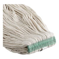 Choice 24 oz. #32 Natural Cotton Looped End Wet Mop Head with 1 inch Headband