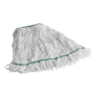 Lavex 24 oz. #32 White Cotton Blend Looped End Wet Mop Head with 1 inch Headband