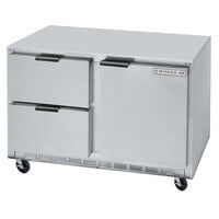 Beverage-Air UCRD48AHC-2-23 48" Low Profile Two Drawer One Door Undercounter Refrigerator