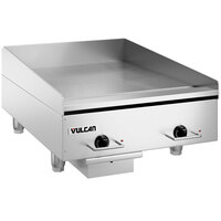 Vulcan HEG24E-24C 24" Electric Chrome Top Restaurant Griddle with Snap-Action Thermostatic Controls - 208V, 3 Phase, 10.8 kW
