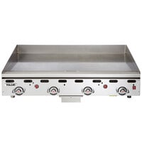 Vulcan 948RX-30C 48" Liquid Propane Chrome Top Commercial Griddle with Snap-Action Thermostatic Controls and Extra Deep Plate - 108,000 BTU