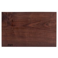 John Boos & Co. WAL-RST2112175 21" x 12" x 1 3/4" Reversible Rustic Edge Black Walnut Wood Cutting Board