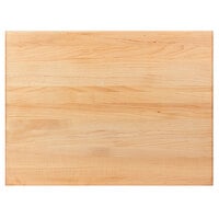 John Boos & Co. R03 20" x 15" x 1 1/2" Reversible Maple Wood Cutting Board with Hand Grips
