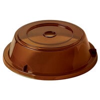 GET CO-100-A Round Amber Polypropylene Plate Cover for 7 15/16" to 8 13/16" Plates - 12/Case