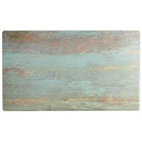 Lancaster Table & Seating Excalibur 27 1/2" x 47 3/16" Rectangular Table Top with Textured Canyon Painted Metal Finish