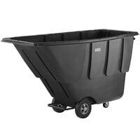 Lavex 1 Cubic Yard Black Tilt Truck / Trash Cart (600 lb. Capacity)