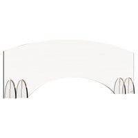 Rosseto AG006 Avant Guarde 48" x 15 1/2" Acrylic Sneeze Guard with Pass-Through Window