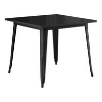 Lancaster Table & Seating Alloy Series 36" x 36" Black Standard Height Outdoor Table