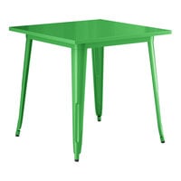 Lancaster Table & Seating Alloy Series 32" x 32" Green Standard Height Outdoor Table