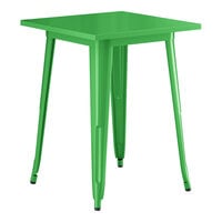Lancaster Table & Seating Alloy Series 24" x 24" Jade Green Standard Height Outdoor Table
