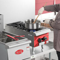 Avantco Chef Series CAG-R-2-12 12 inch 2 Burner Gas Countertop Range - 50,000 BTU